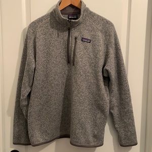 Patagonia Better Sweater 1/4 Zip Men’s Medium Grey/Stonewash